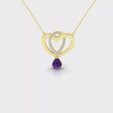 Purple Heart Necklace